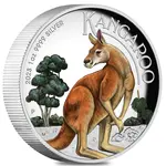 2023 1 oz Proof Colorized Silver Australian Kangaroo Perth Mint
