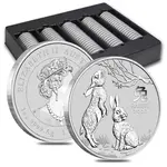 2023 1 oz Silver Lunar Year of The Rabbit BU Australian Perth Mint In Cap