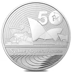 2023 1 oz Silver Sydney Opera House 50th Ann. Coin BU Royal Australian Mint