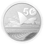 2023 1 oz Silver Sydney Opera House 50th Ann. Coin BU Royal Australian Mint