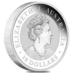 2023 10 oz Silver Australian Kookaburra Perth Mint .9999 Fine BU In Cap