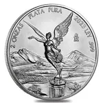 Default 2023 2 oz Mexican Silver Libertad Coin BU