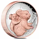 2023 5 oz Proof Gilded Silver Australian Koala Perth Mint