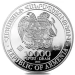 2023 Armenia 1 Kilo Noah's Ark Silver Coin 10000 Dram BU