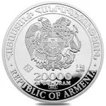 2023 Armenia 5 Kilo Noah's Ark Silver Coin 20000 Dram BU