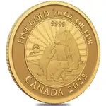 2023 Canada 1/10 oz Gold The Majestic Polar Bear and Cubs Coin (In Assay)