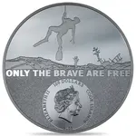 2023 Cook Islands 1 Kilo Silver Real Heroes Coast Guard Coin