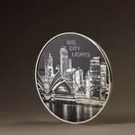 2023 Cook Islands 1 oz Proof Silver Big City Lights Sydney Coin