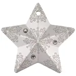 2023 Cook Islands 1 oz Silver Snowflake Star Ornament Coin