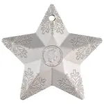 2023 Cook Islands 1 oz Silver Snowflake Star Ornament Coin