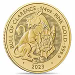 2023 GB 1/4 oz Gold The Tudor Beasts Bull of Clarence Coin BU