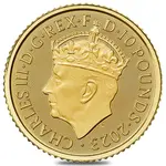 2023 Great Britain 1/10 oz King Charles Coronation Gold Coin BU