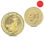 Default 2023 Great Britain 1 oz Gold Britannia King Charles III Coin .9999 Fine BU