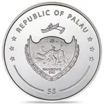 2023 Palau 1 oz Proof Silver ColorEYEzed Hazel Brown Coin
