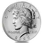 2023 Peace Silver Dollar .999 Fine (w/Box & COA)