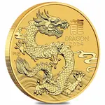 Default 2024 1/10 oz Gold Lunar Dragon BU Australia Perth Mint