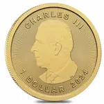 2024 1/20 oz Canadian Gold Maple Leaf $1 Coin BU (Sealed)