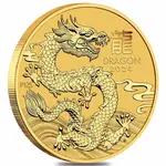 Default 2024 1/4 oz Gold Lunar Dragon BU Australia Perth Mint