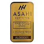 2024 1 oz Asahi Lunar Dragon Gold Bar .9999 Fine