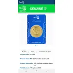 2024 1 oz Canadian Gold Maple Leaf BU (MintID NFC Scan Card)