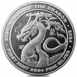 Default 2024 1 oz First Mint Lunar Dragon Silver Round .999 Fine