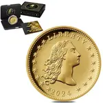 Default 2024 1 oz Flowing Hair Proof Gold Coin 230th Ann. (w/Box & COA)