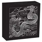 2024 1 oz Gilded Silver Lunar Dragon Australian Perth Mint