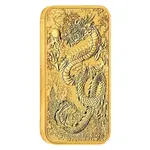 2024 1 oz Gold Australian Dragon Coin Bar $100 BU