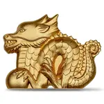 2024 1 oz Mongolia Gilded Silver Lunar Year of the Dragon Coin