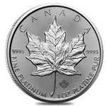 Default 2024 1 oz Platinum Canadian Maple Leaf $50 Coin BU