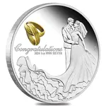 2024 1 oz Proof Silver Wedding Coin Australian Perth Mint