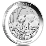 Default 2024 1 oz Silver Australian Wombat Perth Mint .9999 Fine BU