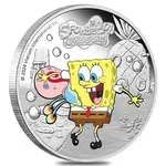 2024 1 oz Tuvalu SpongeBob SquarePants™ & Gary Proof Silver Coin