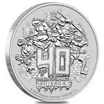 Default 2024 1 oz Tuvalu Teenage Mutant Ninja Turtles™ 40th Ann. Silver Coin BU