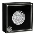 2024 2 oz Double Dragon Mother of Pearl Silver Coin Perth Mint