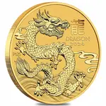 2024 2 oz Gold Lunar Dragon BU Australia Perth Mint