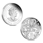 2024 3.5 oz Proof Silver Lunar Dragon 3-Coin Set Perth Mint
