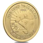 2024 Canada 1/10 oz The Majestic Polar Bears Gold Coin