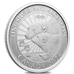 2024 Canada 1 oz The Majestic Polar Bears Silver Coin