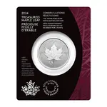 Default 2024 Canada 1 oz Treasured Silver Maple Leaf Congratulations Privy Coin First Strikes