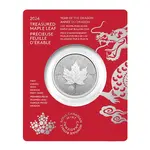 Default 2024 Canada 1 oz Treasured Silver Maple Leaf Dragon Privy Coin First Strikes