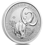 Default 2024 Canada 2 oz Ice Age Woolly Mammoth Silver Coin BU