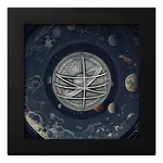 2024 Cook Islands 2 oz Silver Historic Instruments Armillary Sphere Coin