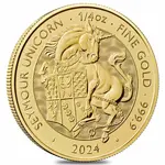 2024 GB 1/4 oz Gold The Tudor Beasts Seymour Unicorn Coin BU