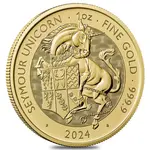 2024 GB 1 oz Gold The Tudor Beasts Seymour Unicorn Coin BU