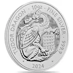 Default 2024 GB 10 oz Silver The Tudor Beasts Tudor Dragon Coin BU