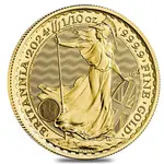 Default 2024 Great Britain 1/10 oz Gold Britannia Coin BU
