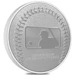 2024 New Zealand 1 oz LA Dodgers Baseball Silver Round .999 Fine
