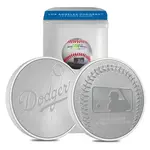 2024 New Zealand 1 oz LA Dodgers Baseball Silver Round .999 Fine