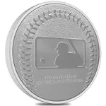 2024 New Zealand 1 oz NY Yankees Baseball Silver Round .999 Fine